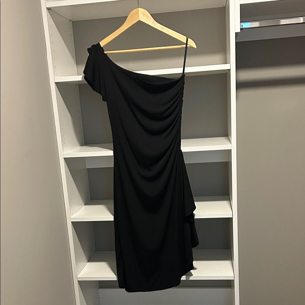 Ruby Rox Black One-Shoulder Dress* - Picture 5 of 7